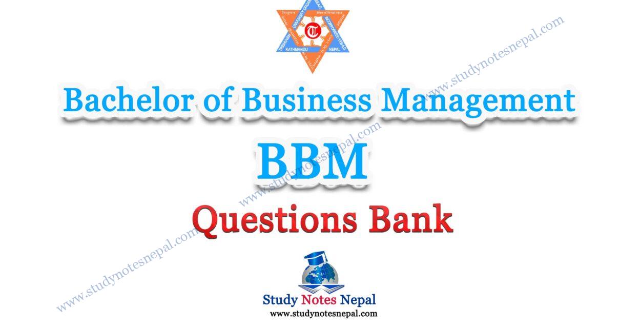 BBM Questions Bank